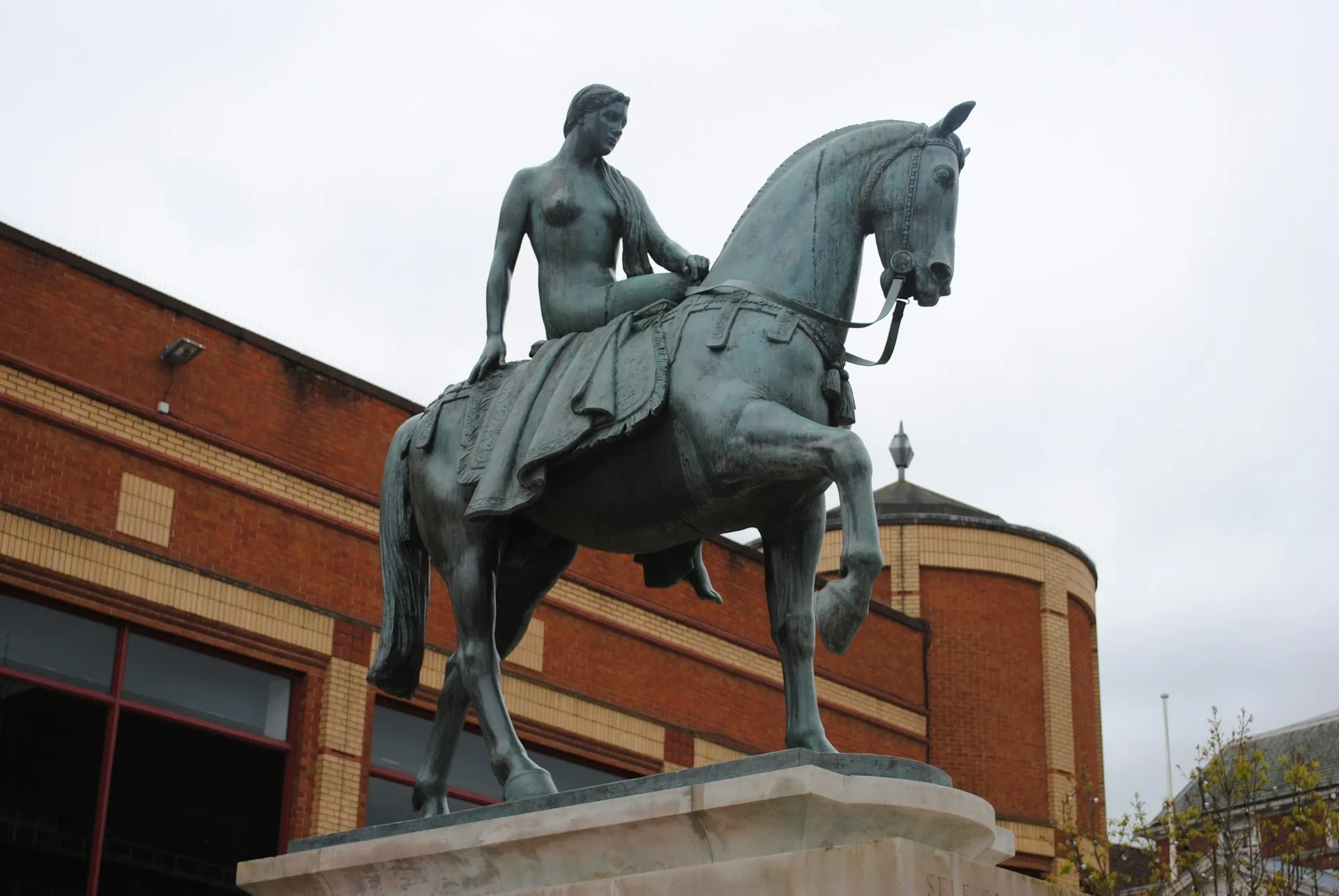 Lady Godiva statue in Coventry city centre